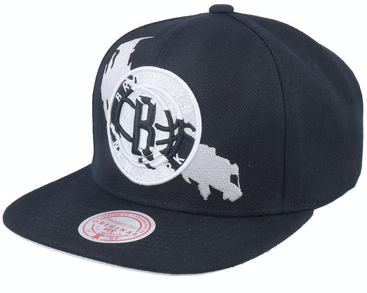 PAINT BY NUMBER snapback brooklyn nets color negro