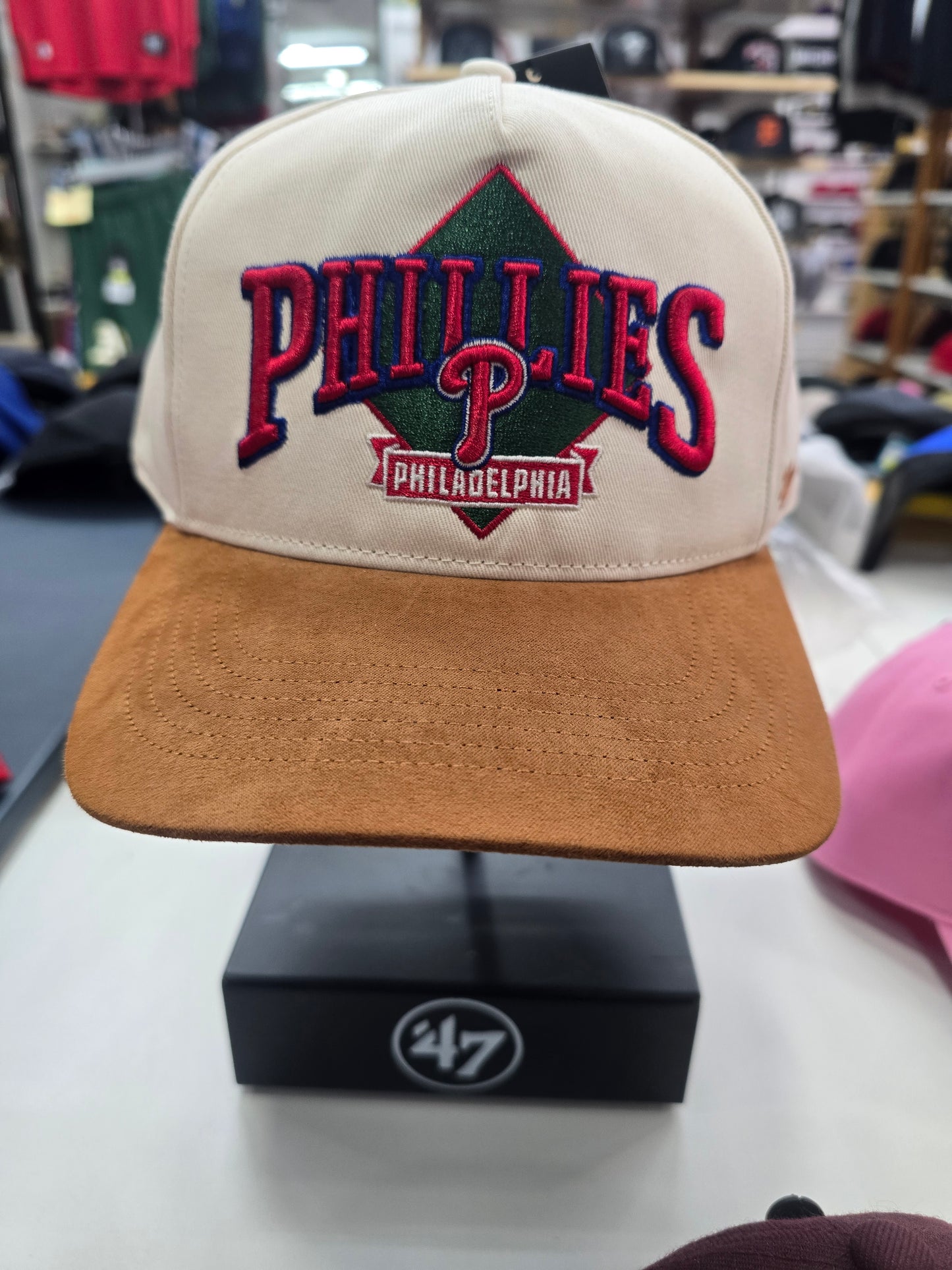 Gorra hitch '47 philadelphia phillies natural bicolor semicurva