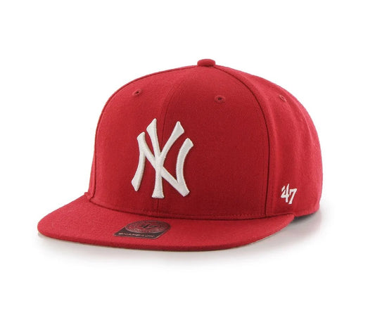 Yankees NY 47' CAPTAIN roja logo ny blanco B-NSHOT17WBP-RD