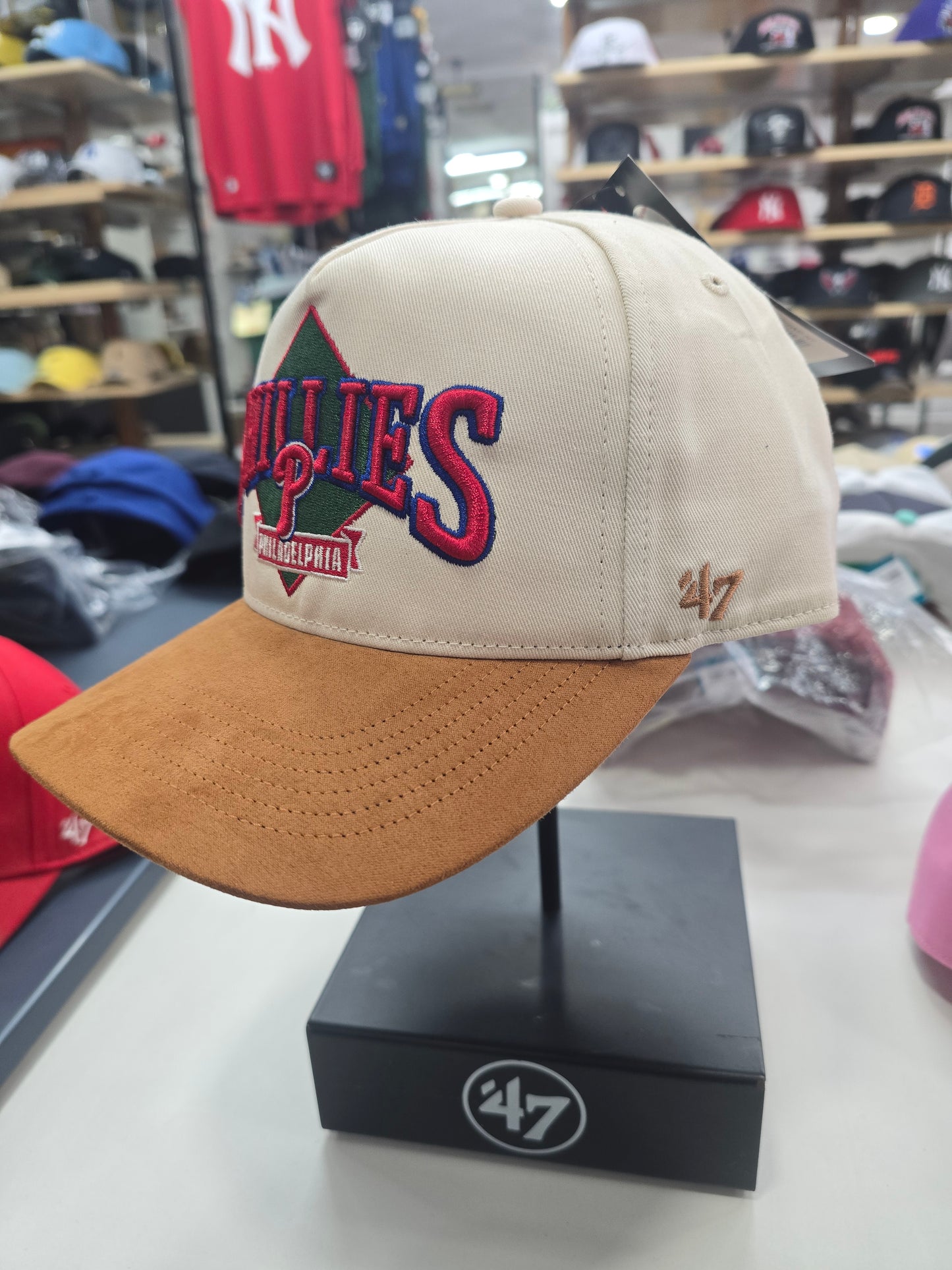 Gorra hitch '47 philadelphia phillies natural bicolor semicurva