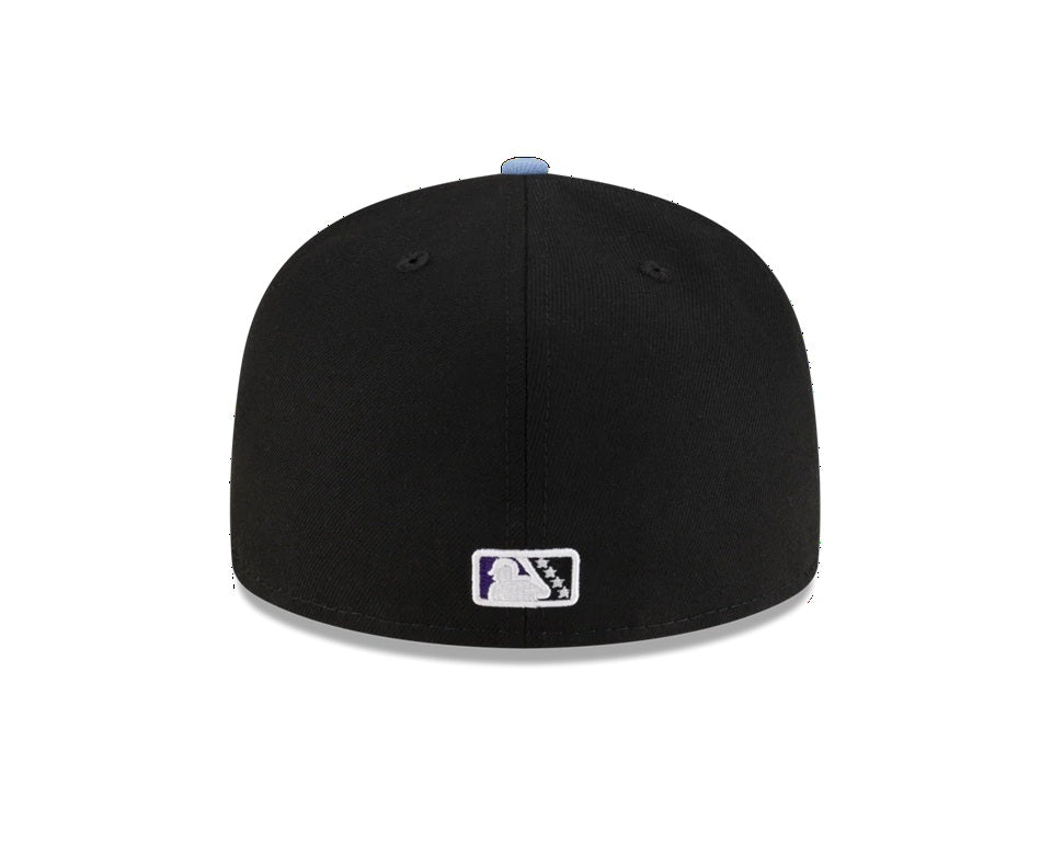 Gorra New Era 59FIFTY negra y lila Erie SeaWolves MILB