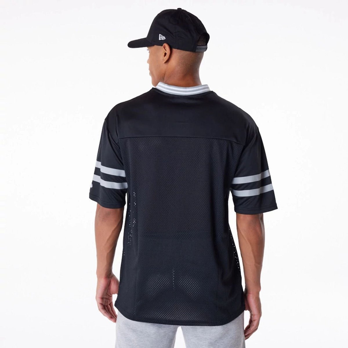 Camiseta NFL negra Las Vegas Raiders Mesh Oversize - Mundogorrasgc