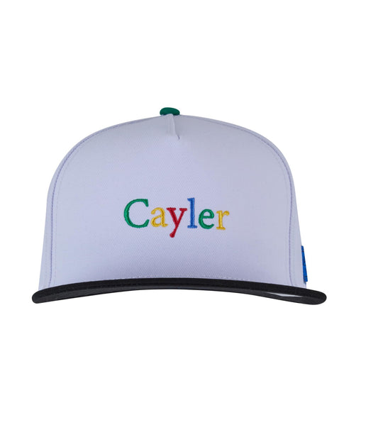 Gorra blanca Cayler & Sons Caps multicolor logo visera plana CS2175
