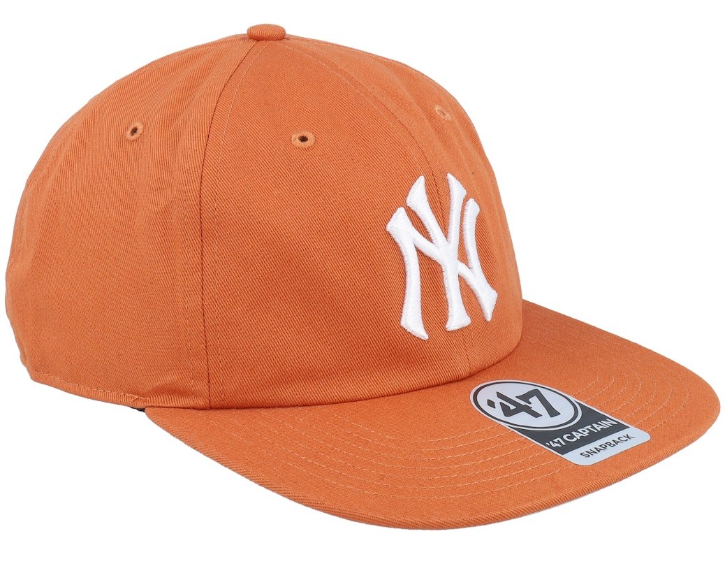 Gorra ’47 Captain NY Naranja – Plana Sin Estructura Rígida - intershopgc - Tienda de gorras online - Maspalomas