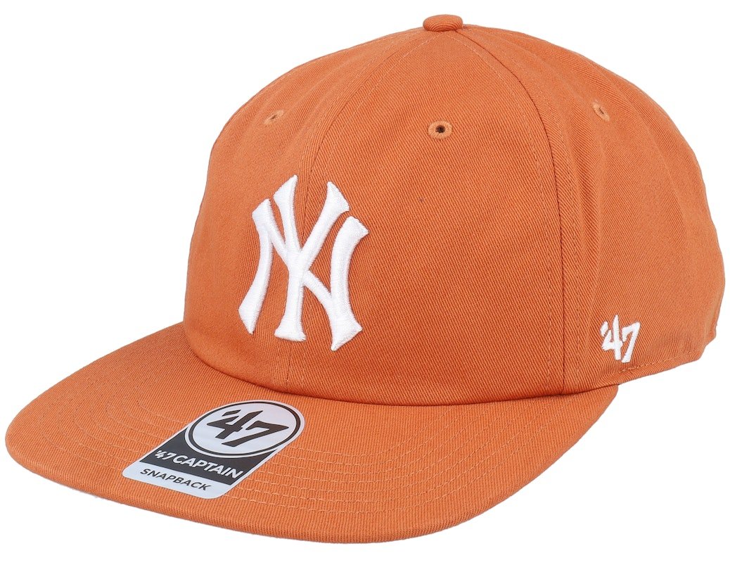 Gorra ’47 Captain NY Naranja – Plana Sin Estructura Rígida - intershopgc - Tienda de gorras online - Maspalomas