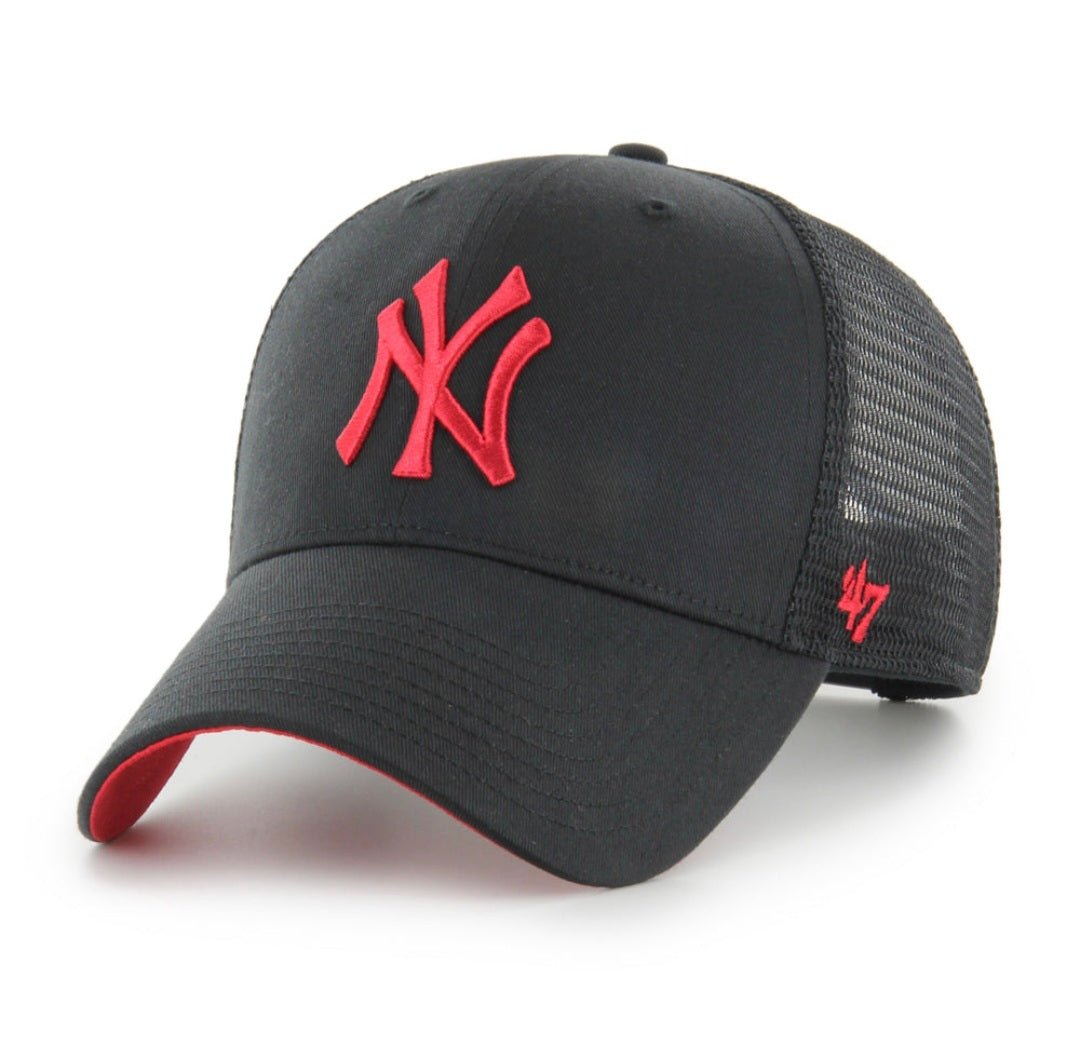 Gorra '47 trucker NY Yankees negra / rojo patch - intershopgc caps store