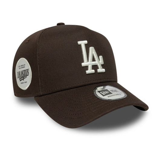 Gorra LA Dodgers side patch 9FORTY Marrón New Era - intershopgc caps store