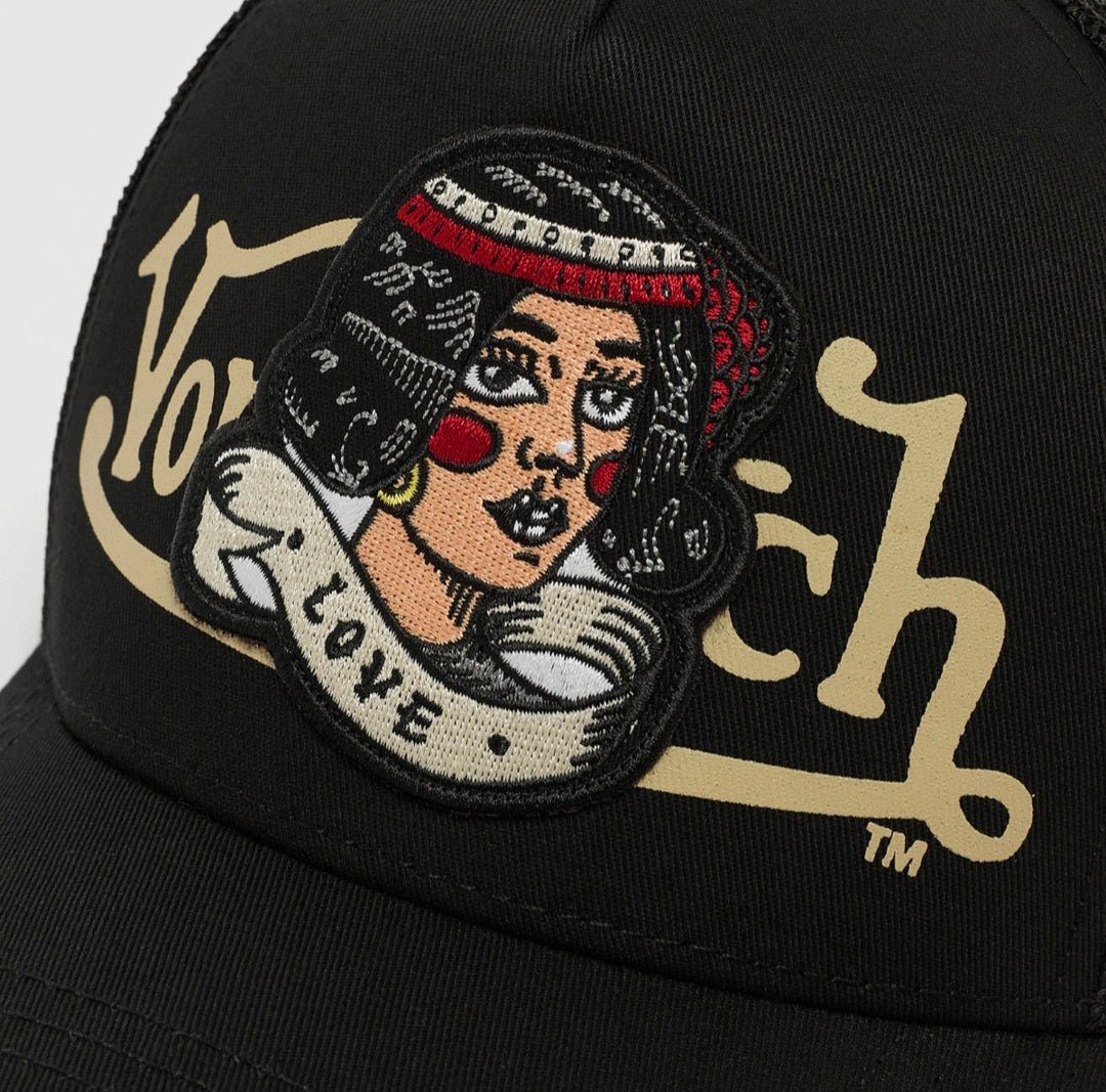 Gorra negra von dutch LOVE NR - intershopgc - Tienda de gorras online - Maspalomas