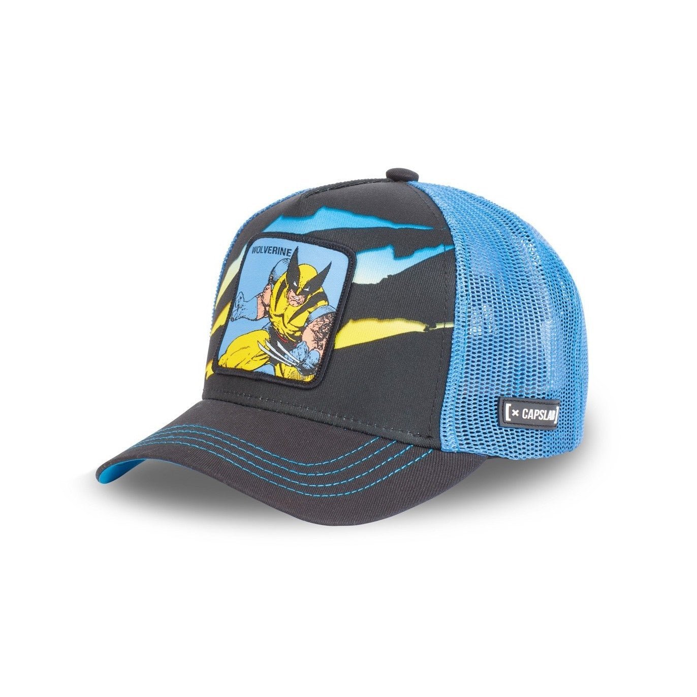 Gorra negra y azul capslab de lobezno trucker marvel wolverine WOL1 - intershopgc - Tienda de gorras online - Maspalomas