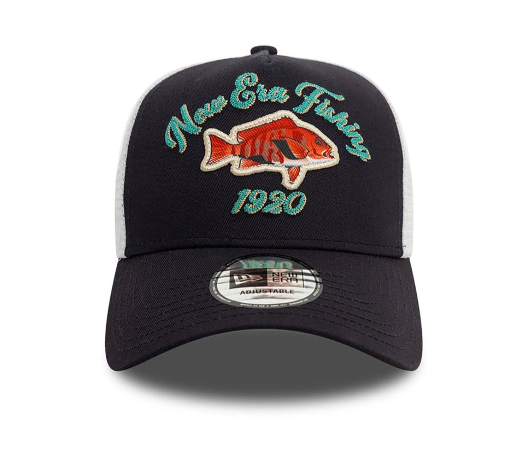 Gorra New Era Fishing A‑Frame Trucker Adjustable – Azul - intershopgc - Tienda de gorras online - Maspalomas