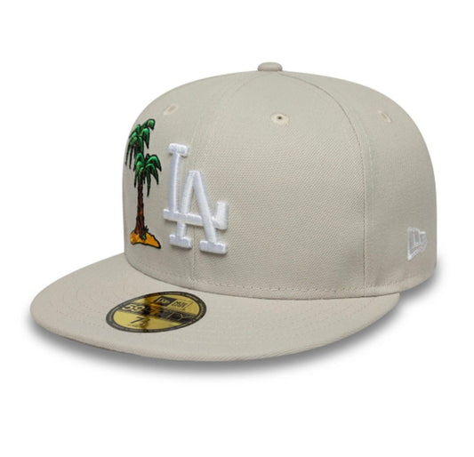 Gorra New Era LA Dodgers Food Icon 59FIFTY Beige - Palmera - intershopgc - Tienda de gorras online - Maspalomas