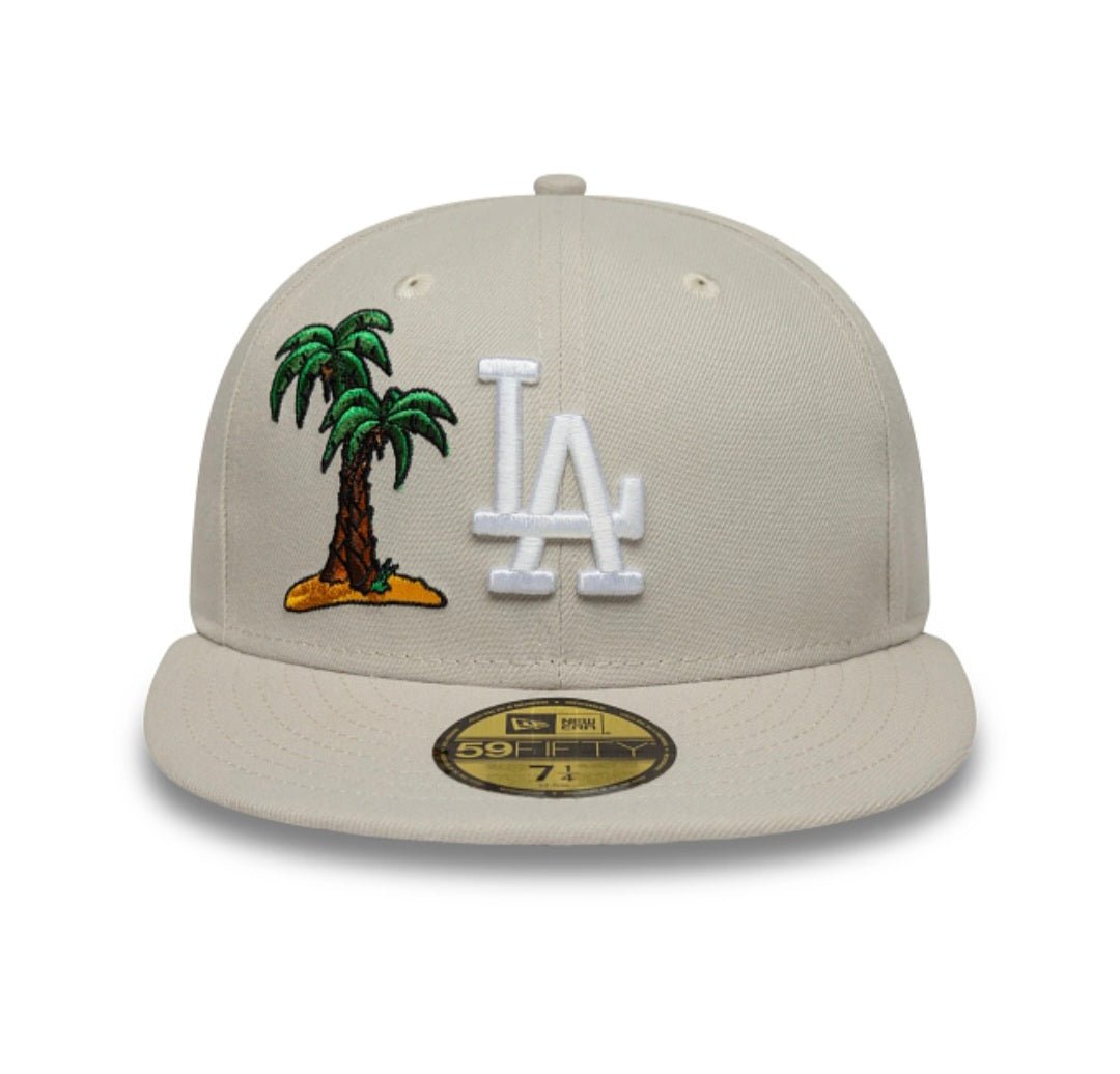 Gorra New Era LA Dodgers Food Icon 59FIFTY Beige - Palmera - intershopgc - Tienda de gorras online - Maspalomas
