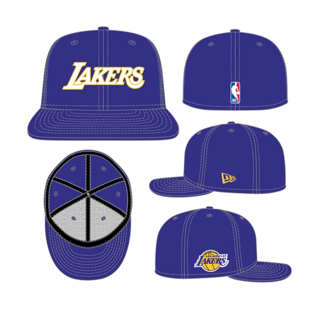 Gorra New Era LA Lakers 59FIFTY violeta - intershopgc