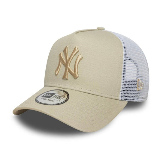 Gorra New Era League Essential 9FORTY E - Frame Trucker Beige – New York Yankees - intershopgc