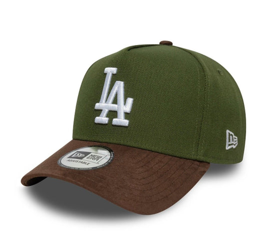 Gorra New Era Los Angeles Dodgers Verde y Marrón Suede 9FORTY E - Frame Adjustable - intershopgc