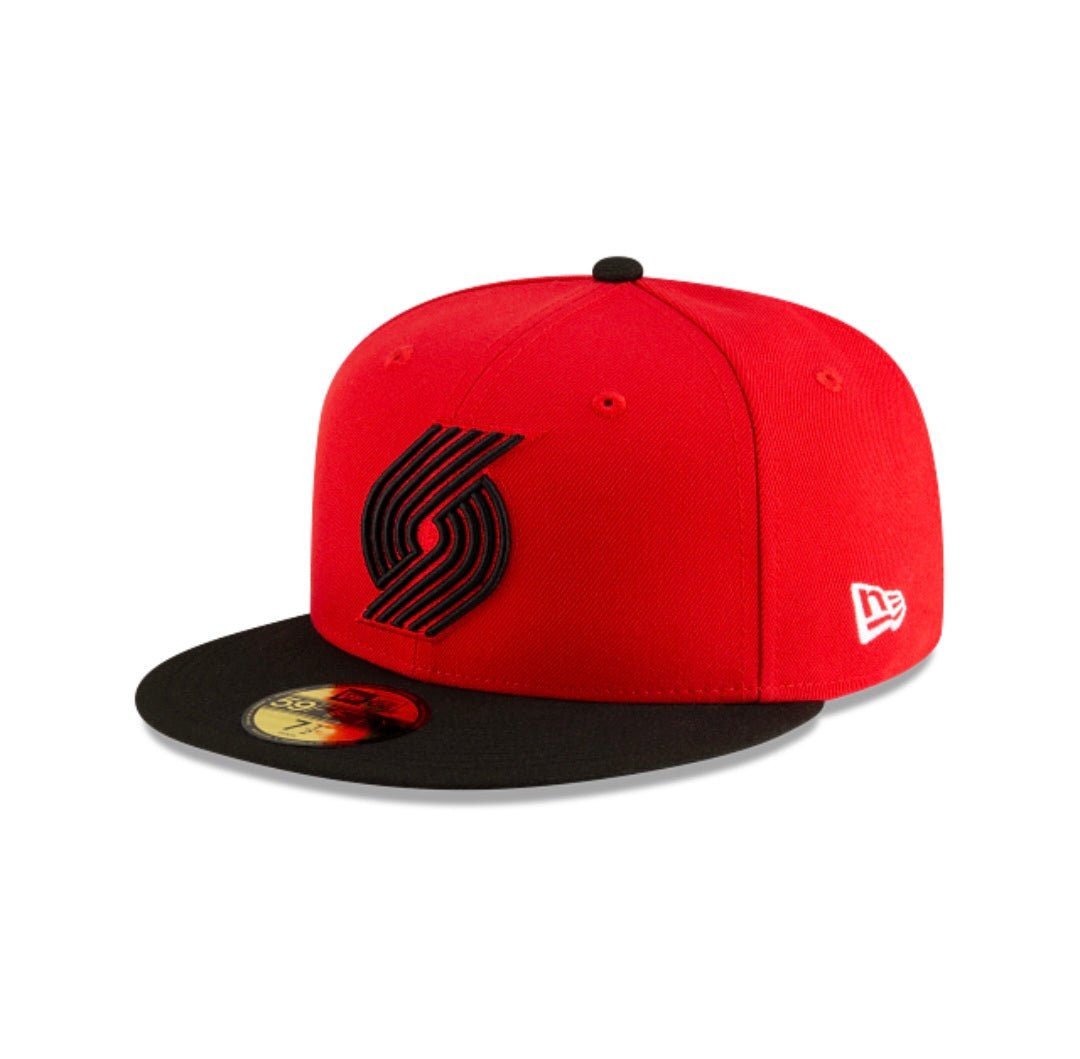 Gorra New Era Trail Blazers 59FIFTY roja y negra - intershopgc