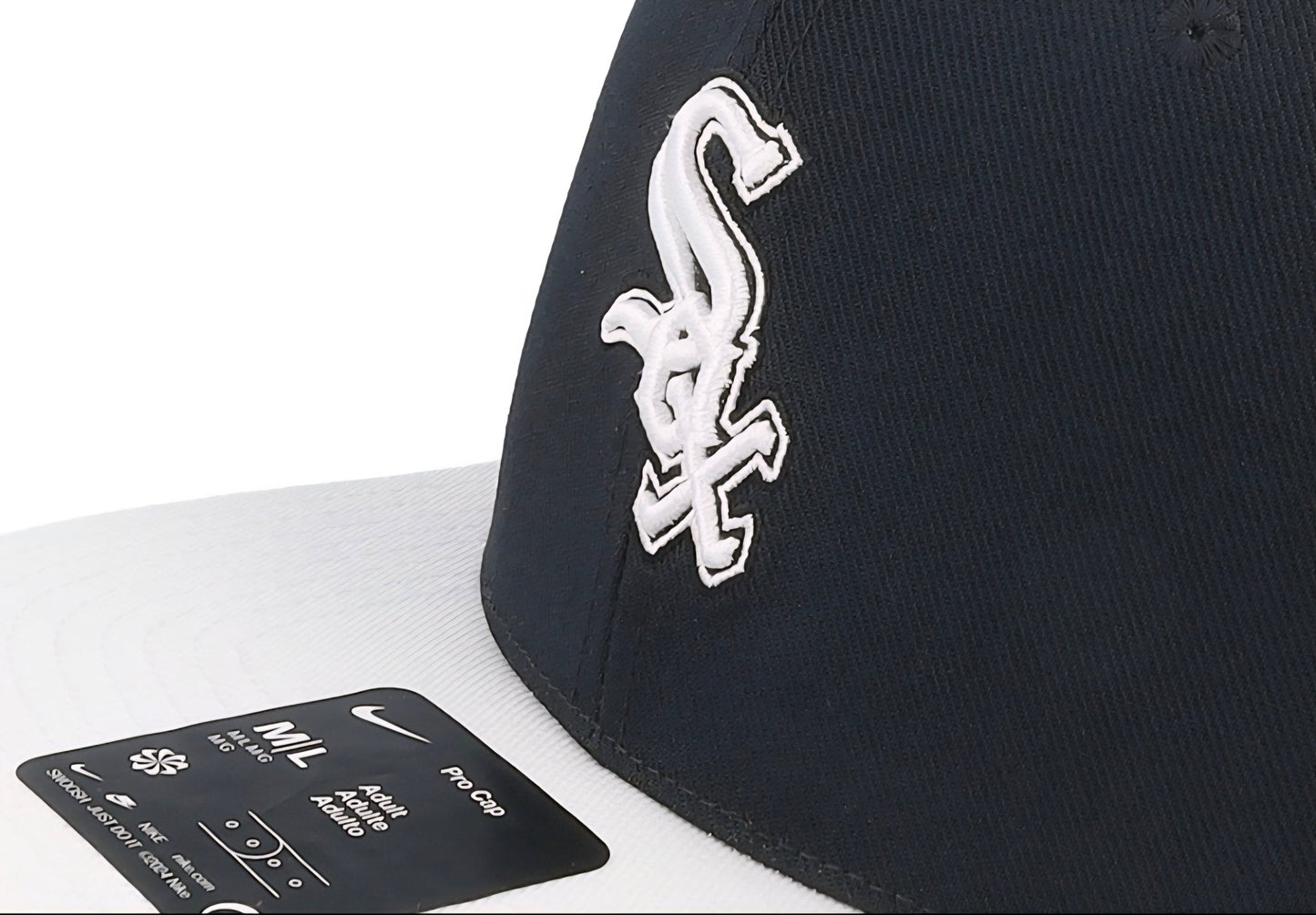 Gorra Nike MLB Dri - Fit Chicago White Sox negra y blanca | visera plana - intershopgc - Tienda de gorras online - Maspalomas