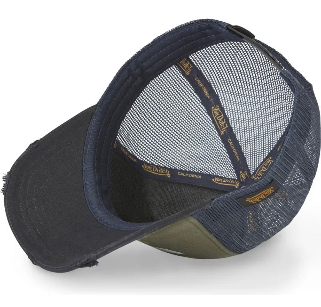 Gorra Trucker Von Dutch CREW24 – Verde, Azul y Negro - intershopgc - Tienda de gorras online - Maspalomas