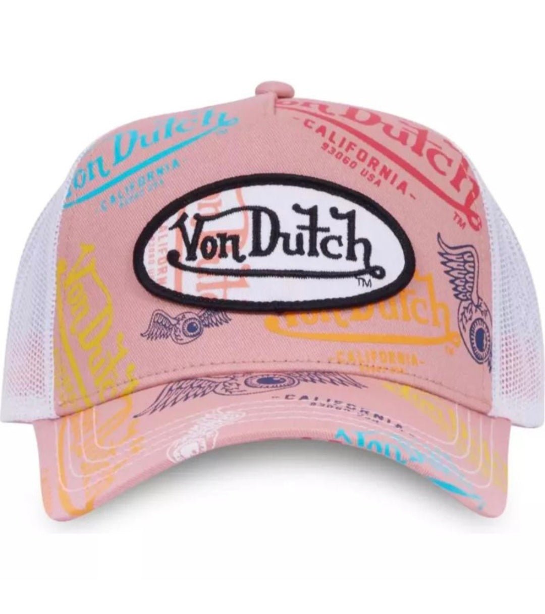 Gorra Von Dutch Trucker VD/1/CT/LE/POU – Rosa y Blanco - intershopgc - Tienda de gorras online - Maspalomas