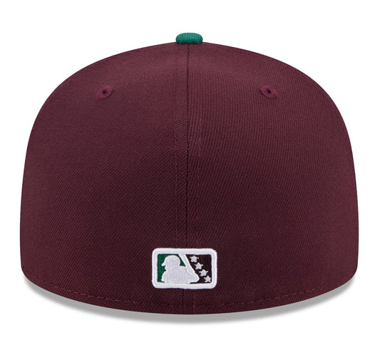 Gorra 59FIFTY Hudson Valley Renegades New Maroon MILB