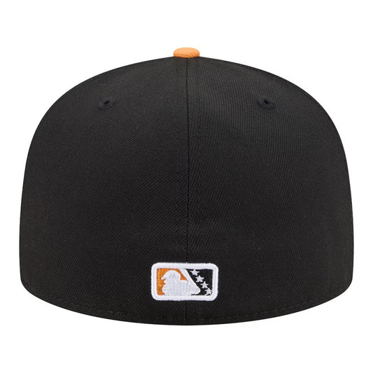 Gorra New Era 59FIFTY negra Bowling Green Hot Rods MILB