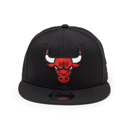 9FIFTY chicago bulls negra logo bulls visera plana snapback