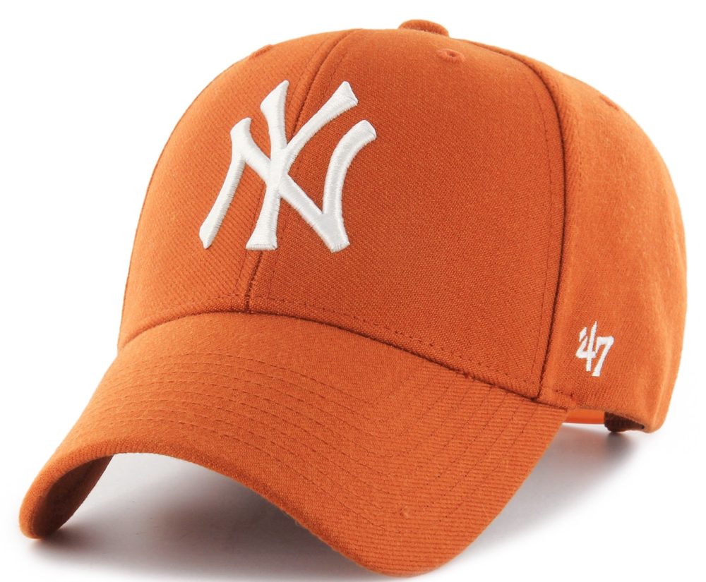 Gorra curva blanca snapback de New York Yankees MLB MVP de 47 Brand