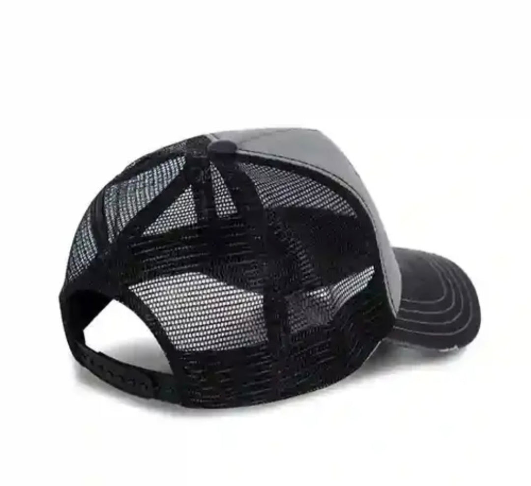 Gorra Trucker von dutch CREW1B – Gris y Negra