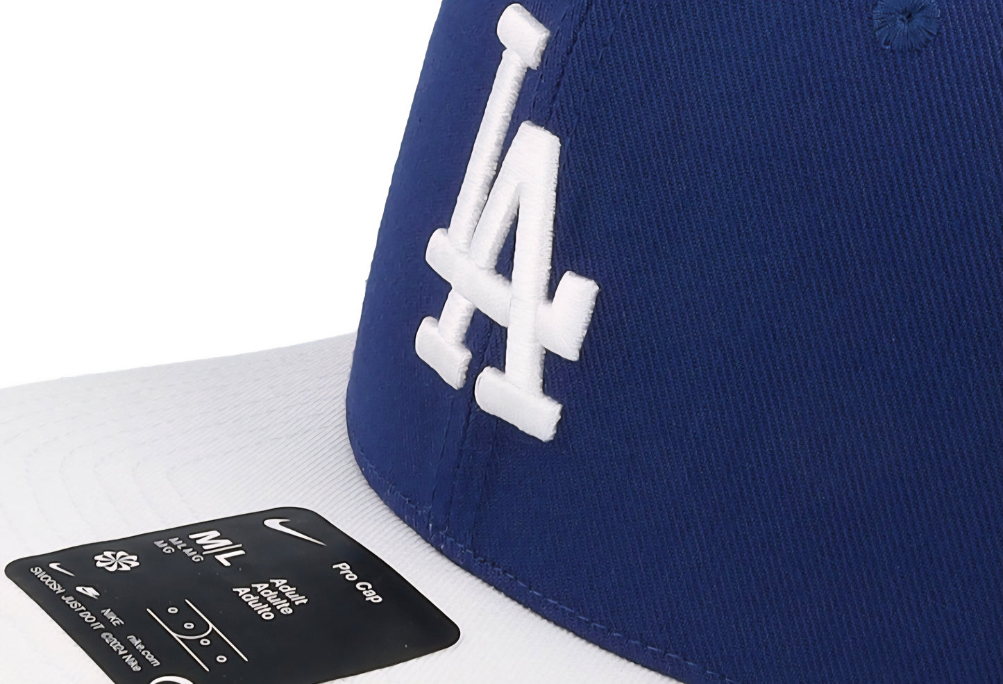 Gorra Nike dri-Fit Pro Los Angeles Dodgers azul y blanca| visera plana