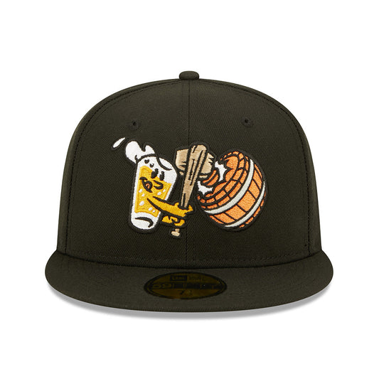 Gorra New Era 59FIFTY Negra West Michigan Whitecaps - Beer City