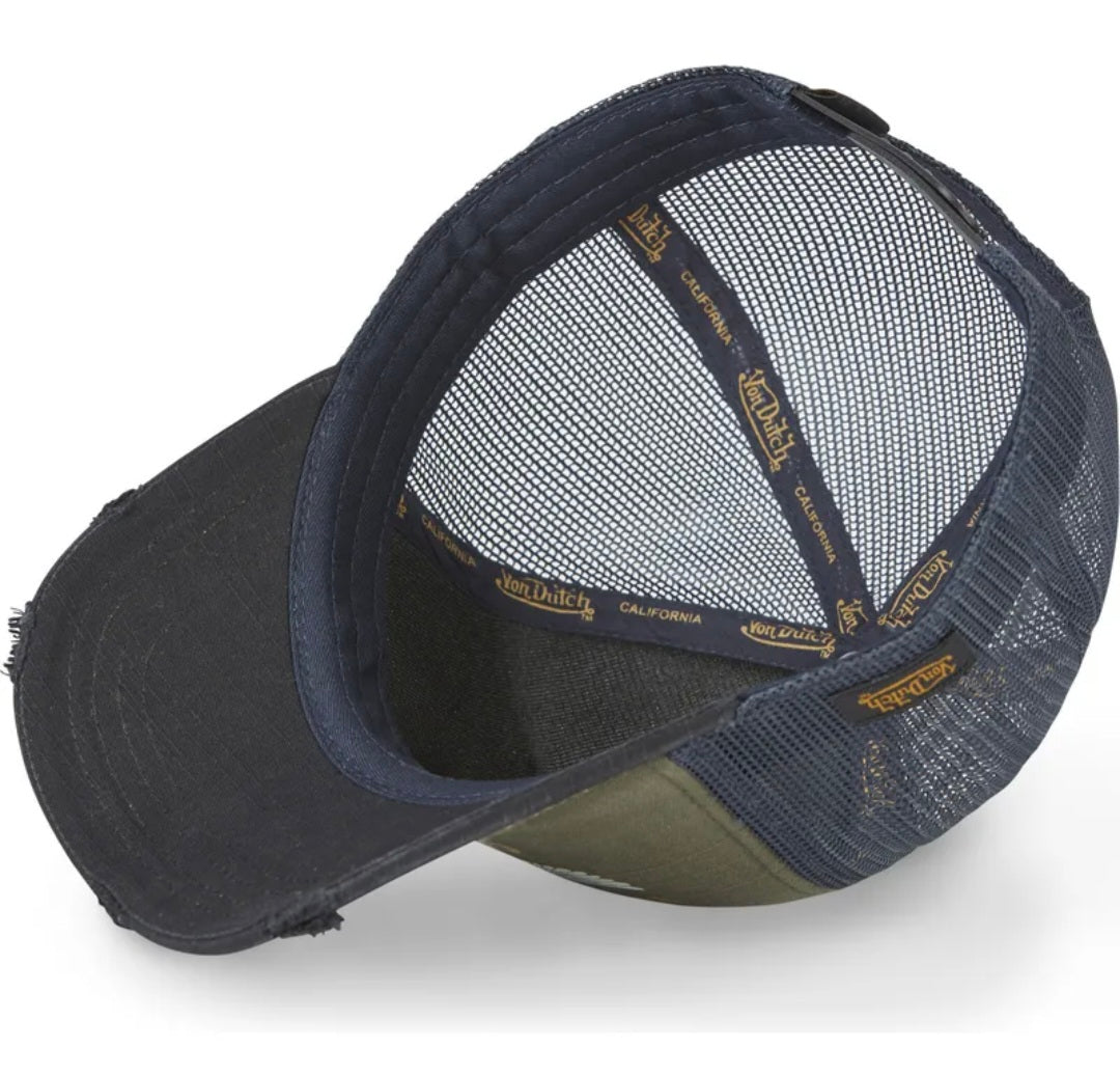 Gorra Trucker Von Dutch CREW24 – Verde, Azul y Negro