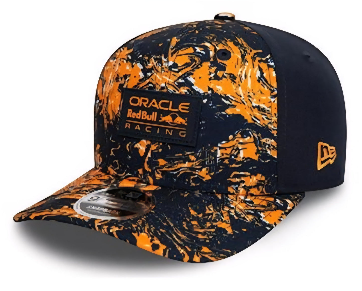 Gorra Red Bull Racing New Era 9FORTY Snapback Edición Especial – Azul/Naranja
