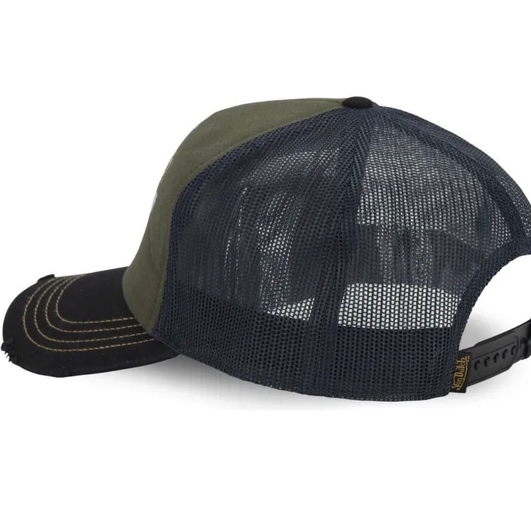 Gorra Trucker Von Dutch CREW24 – Verde, Azul y Negro