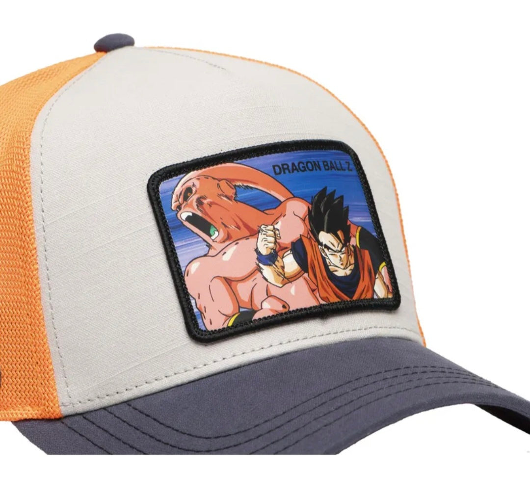 Gorra beige azul y naranja Gohan vs Majin Buu – Dragon Ball Z – Capslab