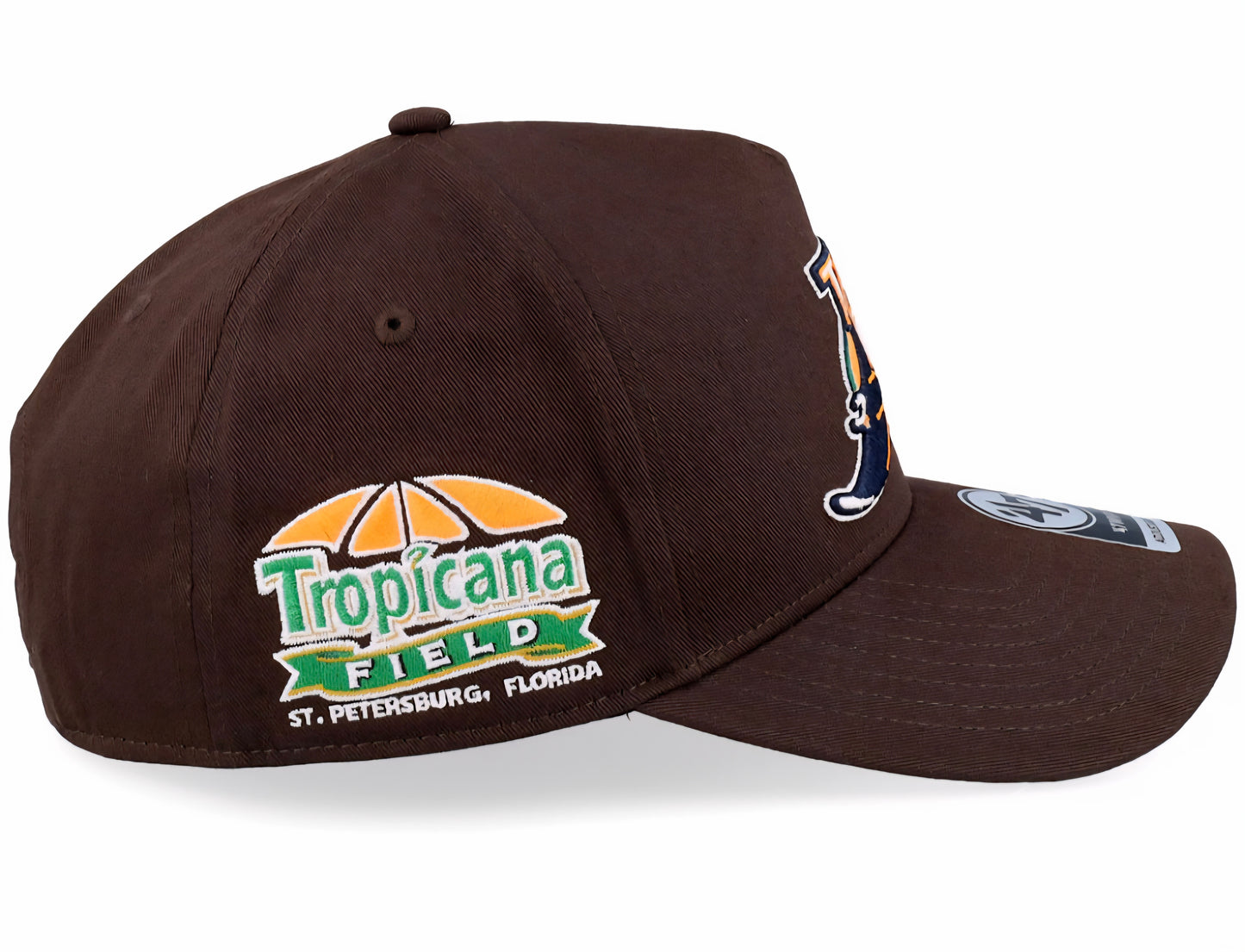 Gorra ’47 Tampa Bay Rays Marrón Chocolate Tropicana Field – Cooperstown