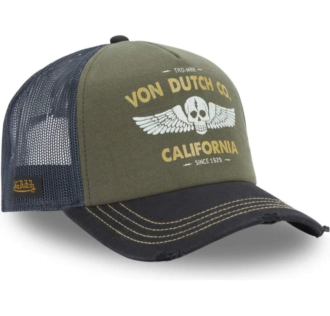 Gorra Trucker Von Dutch CREW24 – Verde, Azul y Negro
