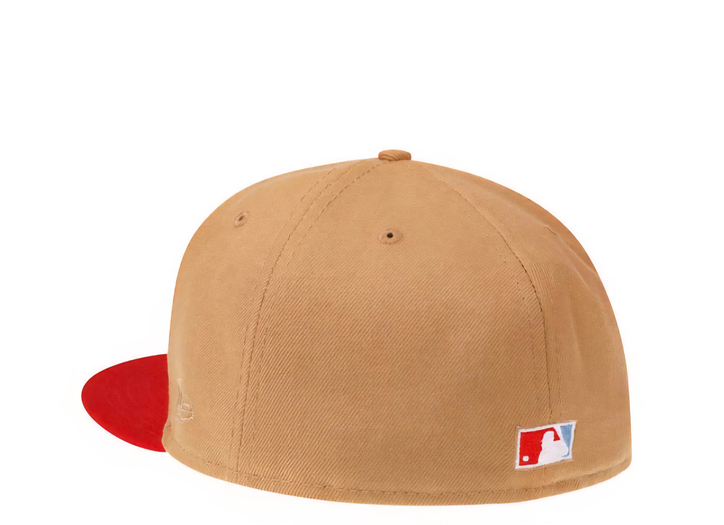 Gorra cerrada marrón y roja visera plana 59FIFTY