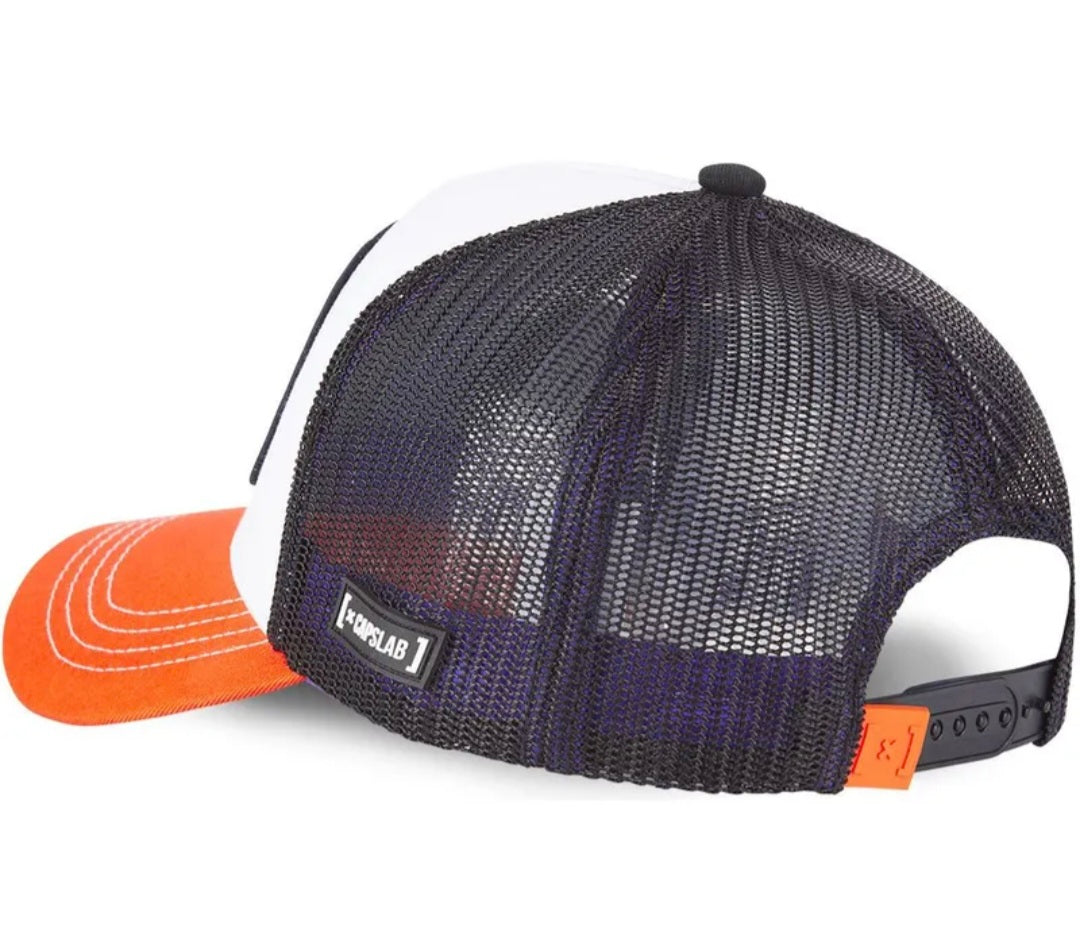 Gorra capslab Goku 2 Dragon Ball - blanca naranja y negro