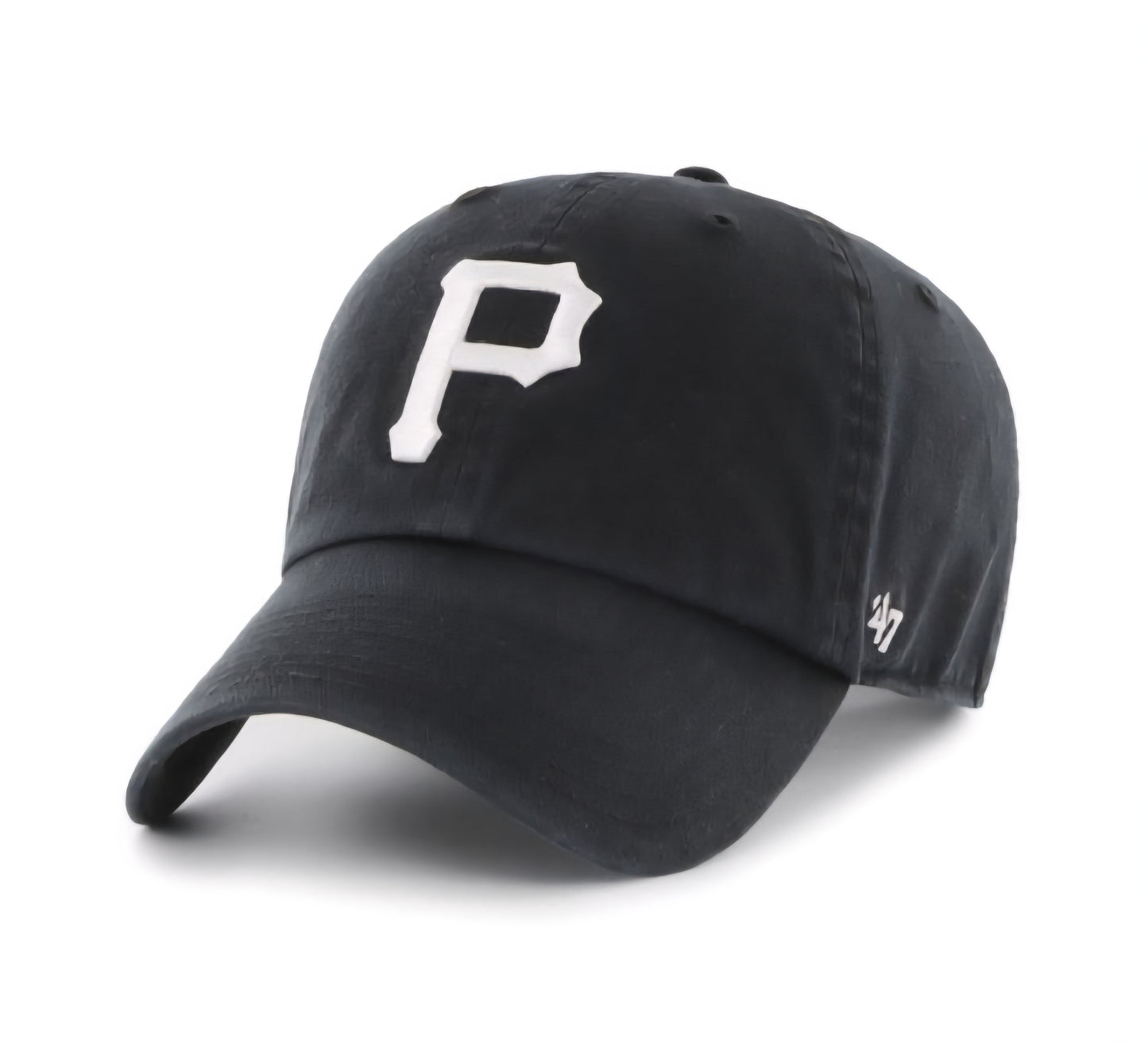 Gorra negra pirates clean up logo blanco
