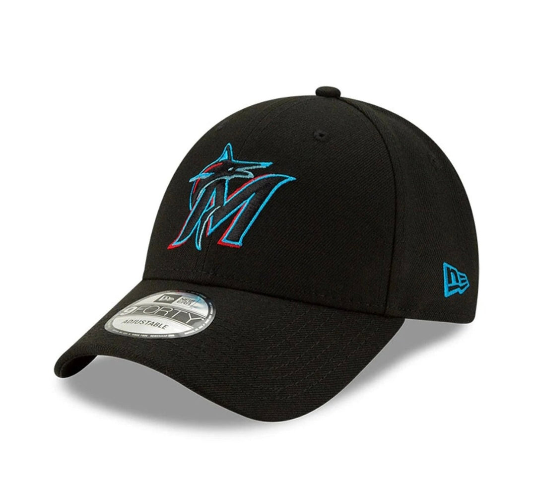 Gorra Miami Marlins 9FORTY Negra – Estilo, Pasión y Autenticidad