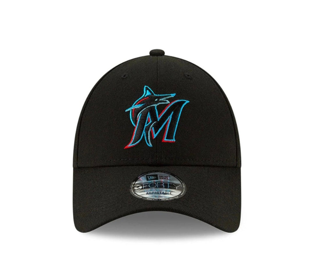 Gorra Miami Marlins 9FORTY Negra – Estilo, Pasión y Autenticidad