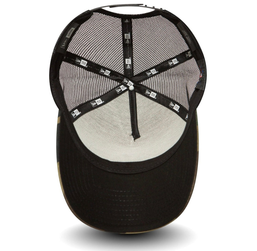 Gorra New Era Yankees Clean Camo A‑Frame Trucker – Estilo camuflaje