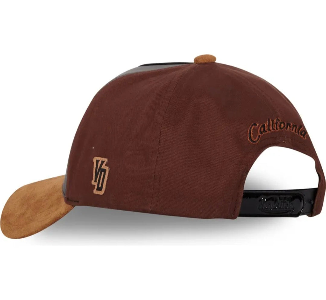 Gorra Von dutch negra y marrón VINT03