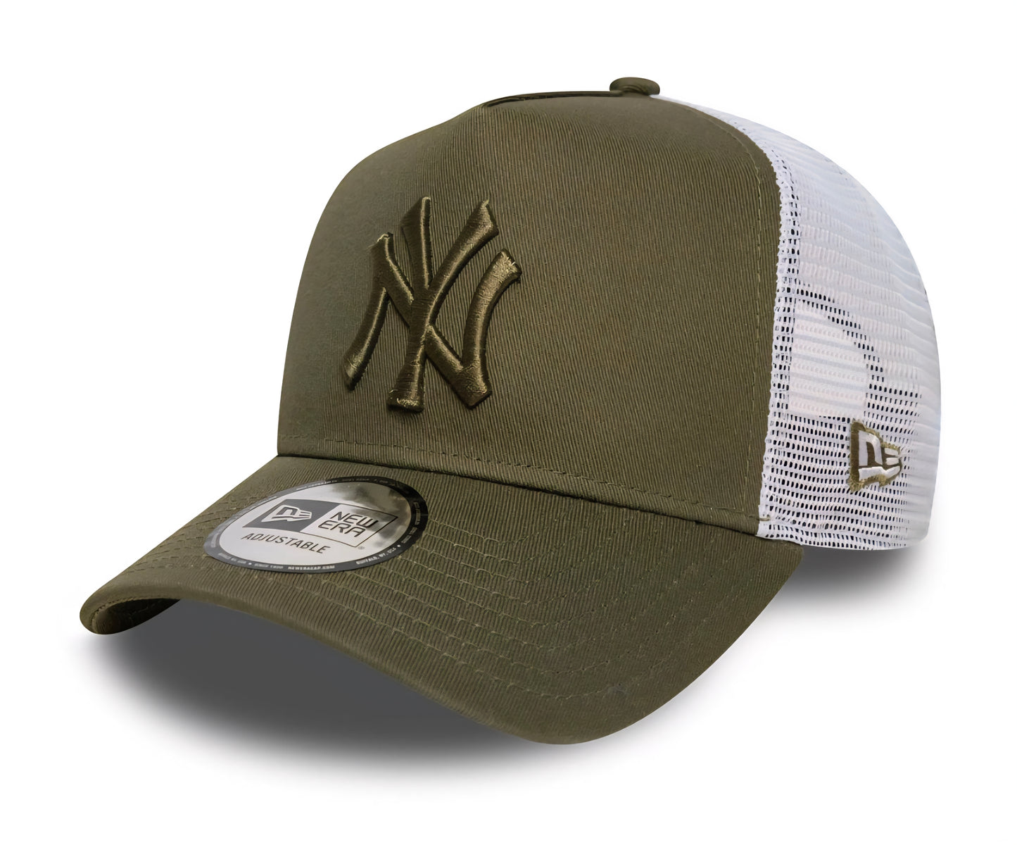 Gorra New Era Yankees 9FORTY Trucker verde oliva – Estilo MLB en Gran Canaria