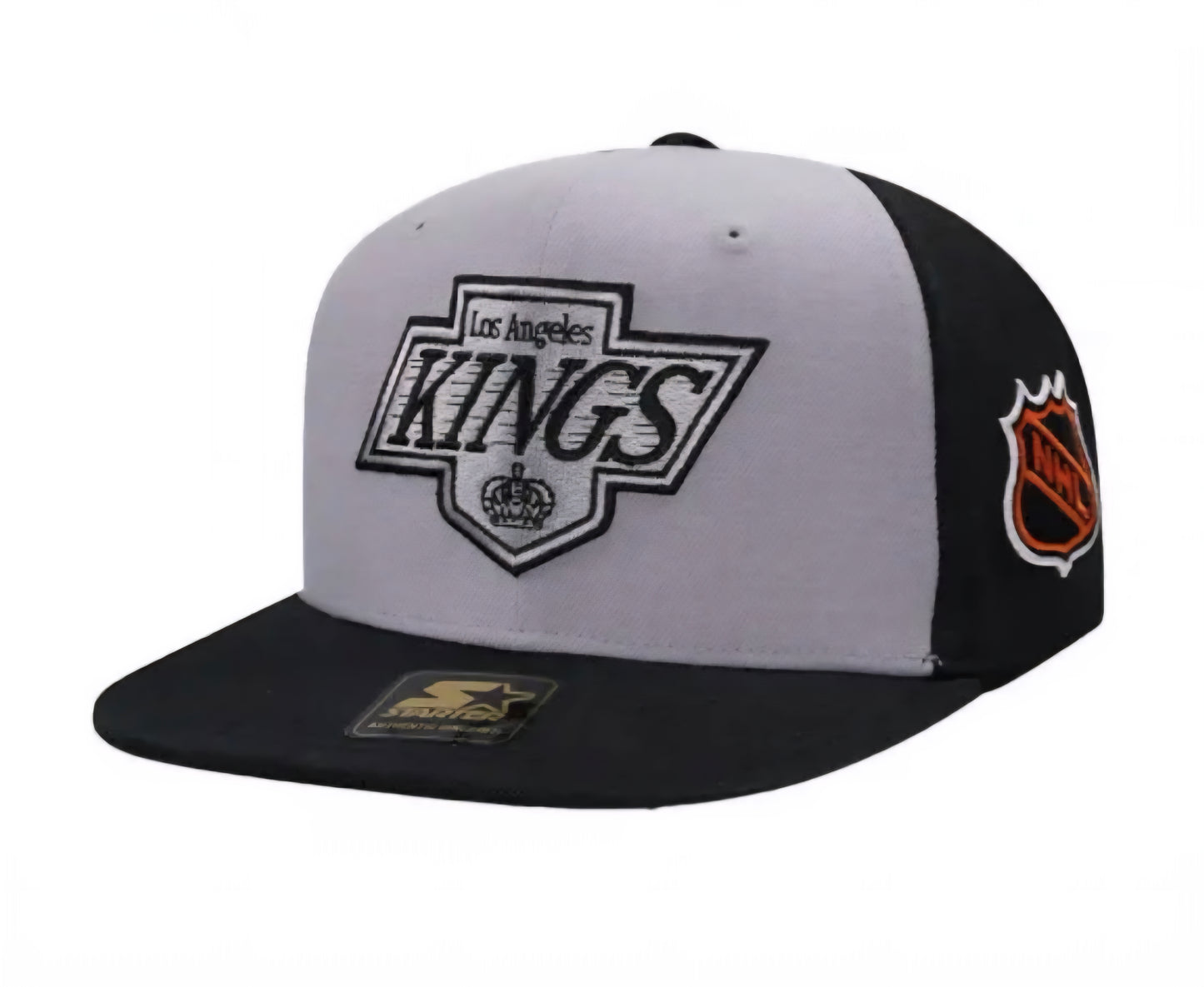 Gorra Starter Los Angeles Kings – Snapback Negro/Gris Logo Clásico