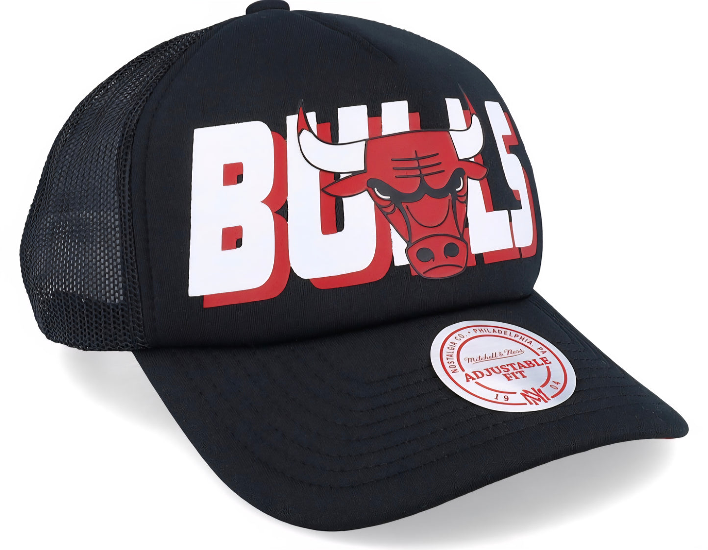Gorra Mitchell & Ness – Chicago Bulls Billboard Trucker (Negra)