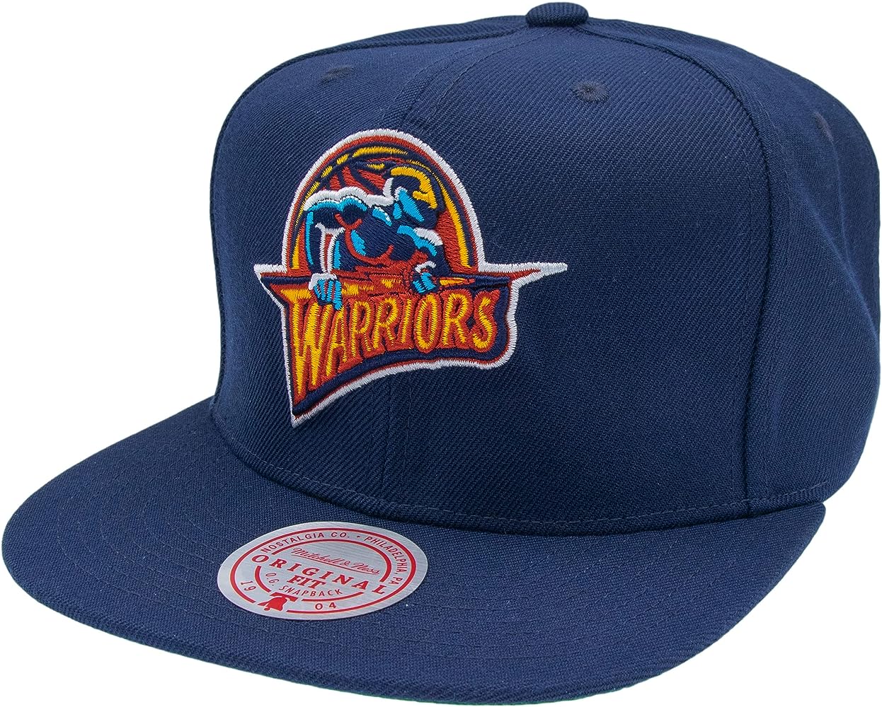 warriors azul marino parche lateral m&n - intershopgc - Tienda de gorras online - Maspalomas