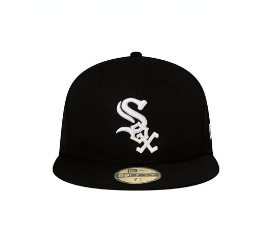 59FIFTY White sox negra gorra cerrada visera plana - intershopgc - Tienda de gorras online - Maspalomas