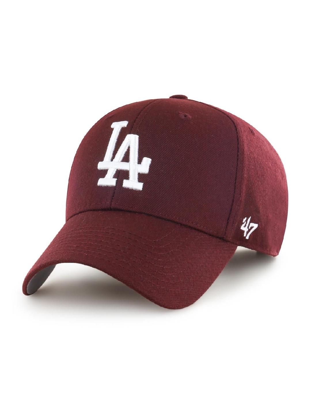 los angeles dodgers dark maroon 47' MVP VELCRO visera curva ajustable