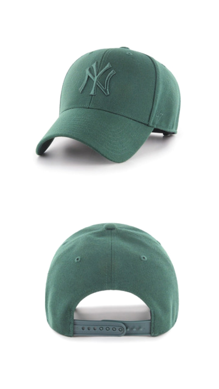 NY Yankees verde oscuro 47' MVP snapback curva